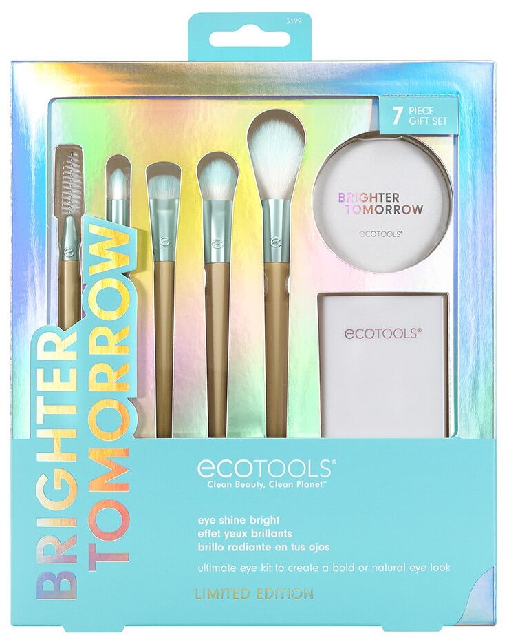 Набор для макияжа глаз EcoTools Eye Shine Bright Kit, 7 шт.