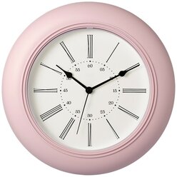 Настенные часы икеа скайрон (IKEA SKAJRON), розовый, 30 см