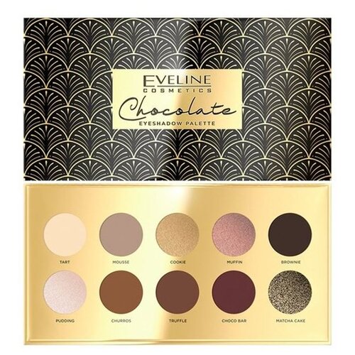 Палетка теней EVELINE «EYESHADOW PALETTE», 10 оттенков, Harmony, 10г