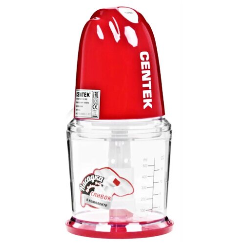 Измельчитель кухонный электрическийЧоппер CT-1391 красный350Вт стакан 500 мл турбо импульсный режимблендеровощерезка 405300₽