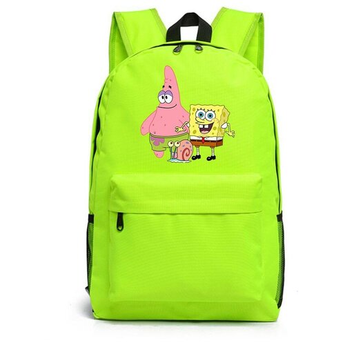 рюкзак губка боб патрик и гэри sponge bob белый 7 Рюкзак Губка Боб, Патрик и Гэри (Sponge Bob) зеленый №7