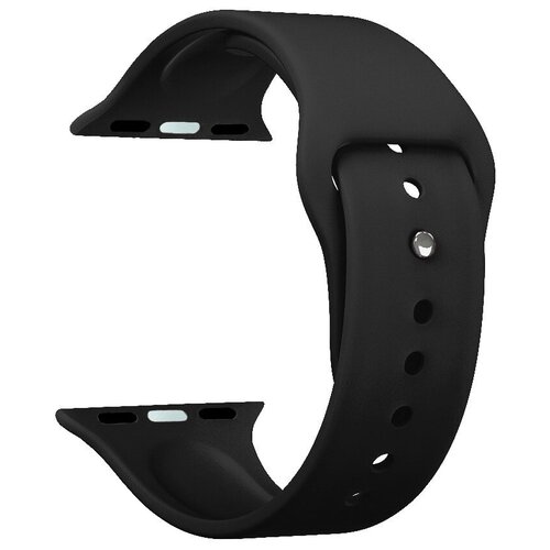 Ремешок Band Silicone для Apple Watch 42/44 mm, силиконовый, черный, Deppa 47129