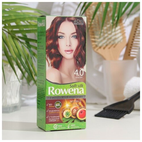 Rowena Soft Silk Крем-краска для волос Rowena Soft Silk 4.0 каштан, 135 мл