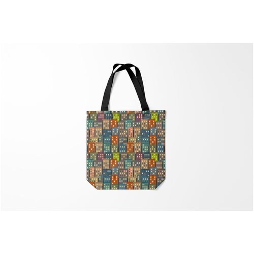 фото Сумка-шоппер / 40х40 см / популярные иллюстрации / город burnettie