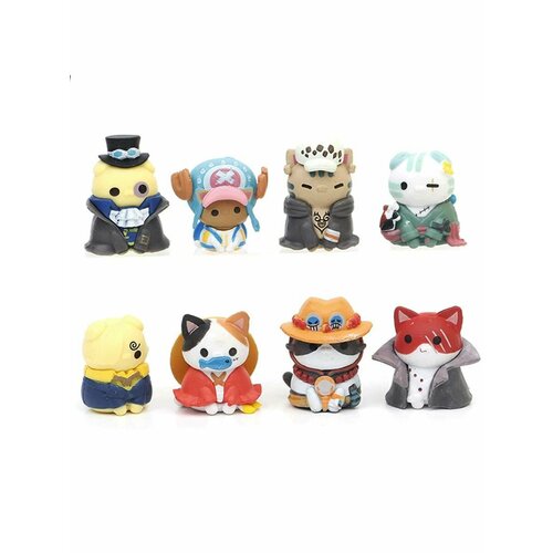 Фигурки кошки из аниме One Piece Ван Пис 8 шт 1490₽