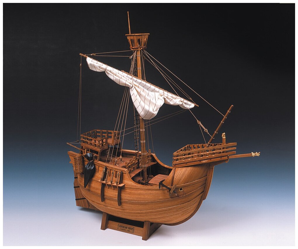 Модель корабля из дерева "Парусник" 100х95 - купить в интернет-магазине по низко
