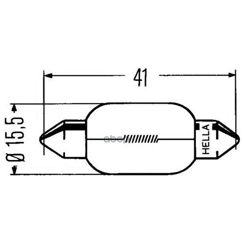 Лампа С18w Min10 HELLA арт. 8GM002091-121