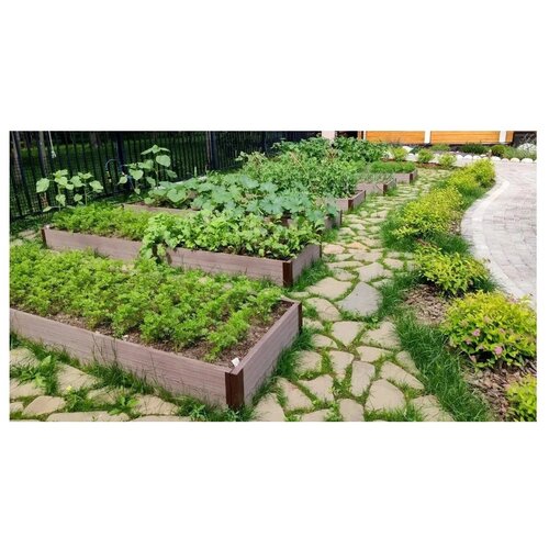 Грядка готовая из ДПК HOLZHOF теплая, 200*75*15 см, 899200