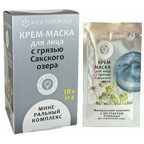 Крем-маска Минеральный комплекс для нормальной кожи, Дом природы мыло spa с грязью сакского озера фз