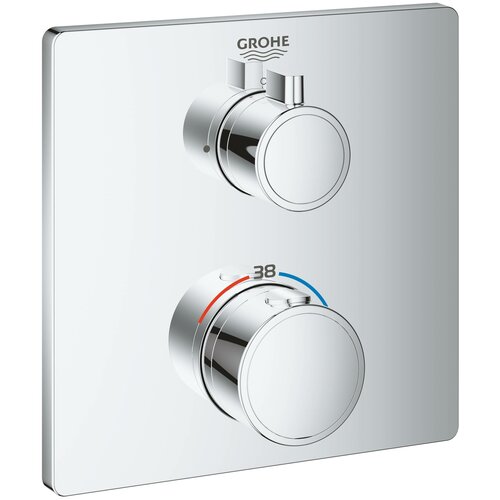 Термостат для душа Grohe Grohtherm, квадратная розетка, хром 24078000