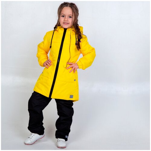 фото Tw21-663051202 зимняя куртка, желтый (134) tuot