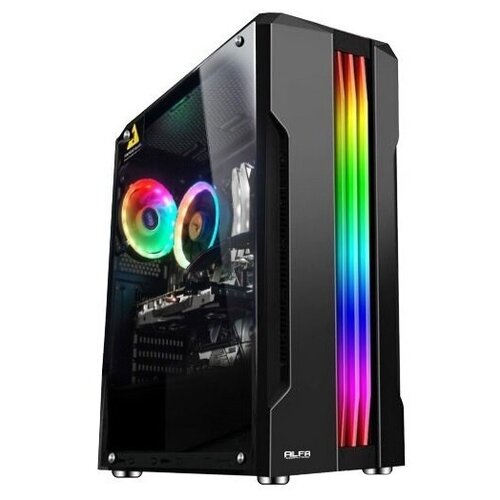 фото Игровой компьютер (intel core i3-10100f / 8gb / ssd 120gb / hdd 500gb / gtx 1050 ti 4gb / r3-a) alfa computers