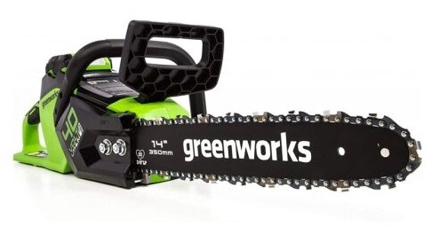 Аккумуляторная пила greenworks GD40CS15 (2005707UA) 1500 Вт 40 В/2 А·ч зеленый - фотография № 20