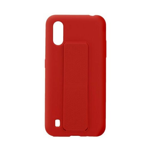 фото Чехол накладка с магнитом и подставкой для samsung a01 / a015f 2019 красный qvatra
