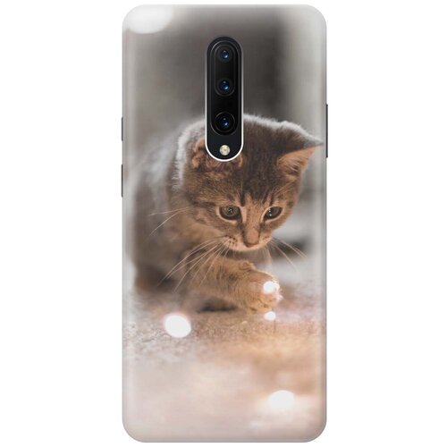 фото Gosso ультратонкий силиконовый чехол-накладка для oneplus 7 pro с принтом "котенок и свет"