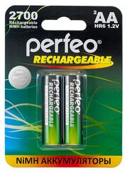 Аккумулятор Perfeo AA2700mAh/2шт