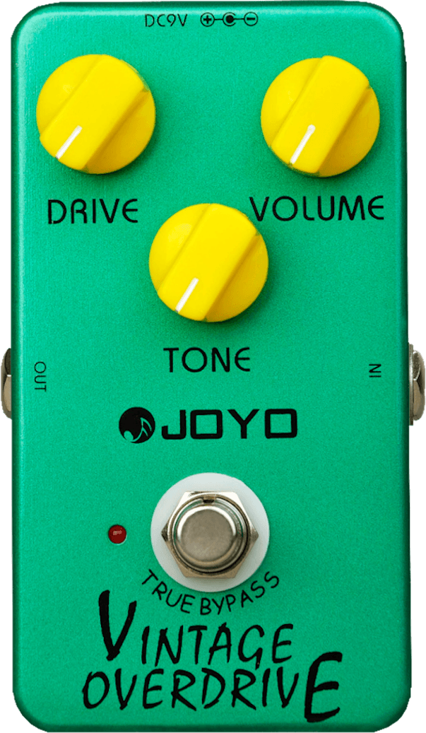 Педаль эффектов для электрогитары Joyo JF-01 Vintage Overdrive для подогрева ламповых усилителей