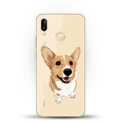 фото Силиконовый чехол хороший корги на huawei nova 3e andy & paul