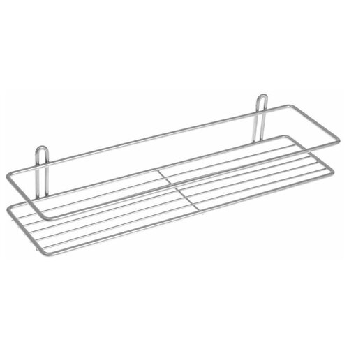 Полка прямоугольная, 1 ярус, Classic, 40×10×7 см, цвет хром