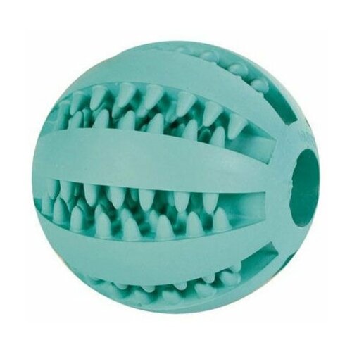 фото Игрушка для собаки trixie "мяч для бейсбола dentafun" 5см, резина, зеленый