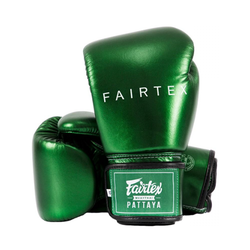 фото Боксерские перчатки fairtex bgv22 metallic green (10 унций)