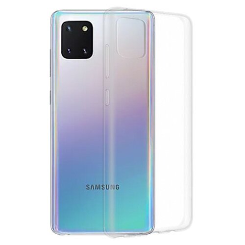 чехол ibox crystal для samsung galaxy note 10 lite n770 силиконовый прозрачный Силиконовый чехол для Samsung Galaxy Note 10 Lite N770 прозрачный 1.0 мм