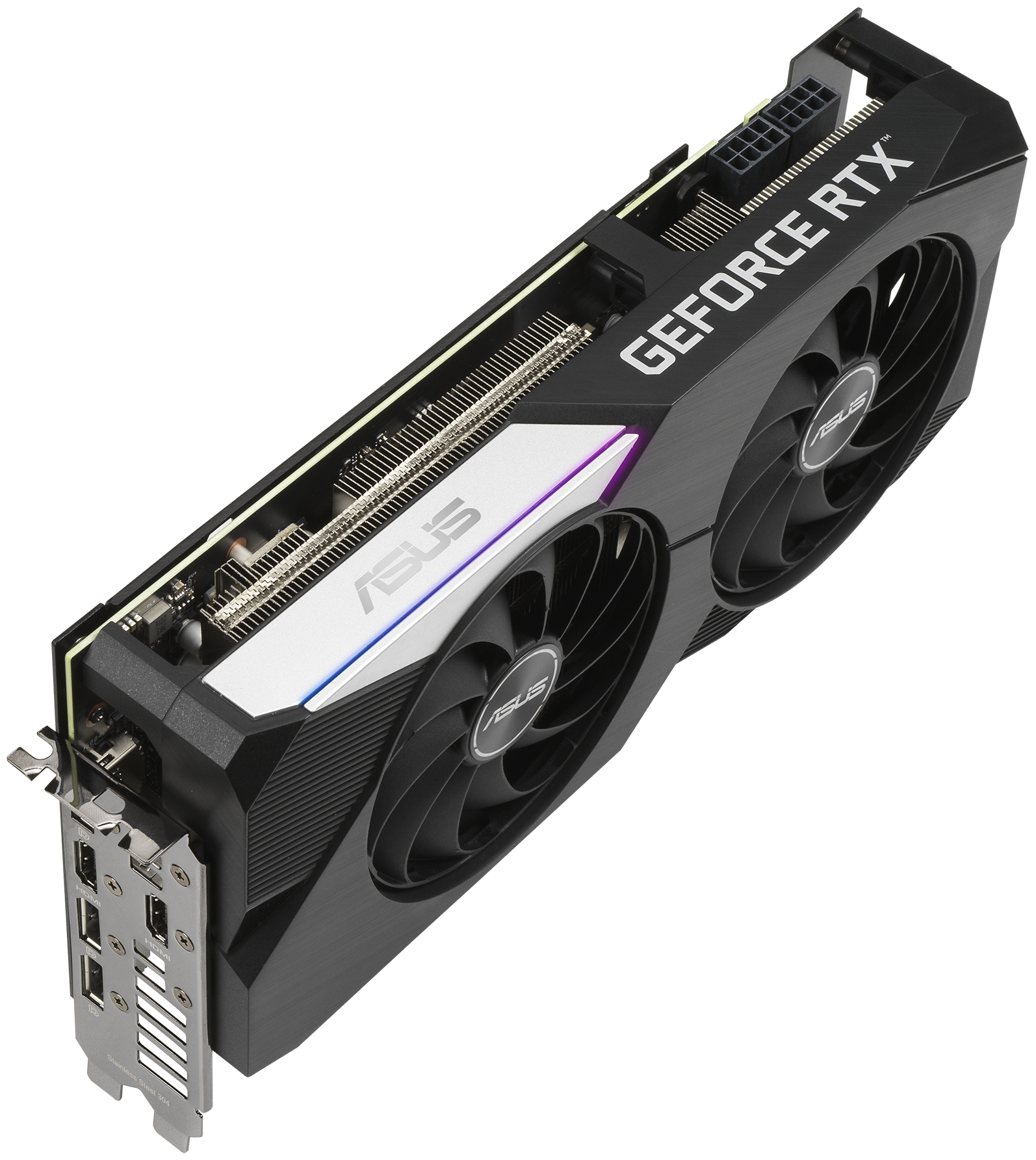Видеокарта ASUS NVIDIA GeForce RTX 3070 , LHR, 8ГБ, GDDR6, OC, LHR, Ret - фото №5