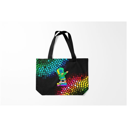 фото Сумка-шоппер / 46х35 см / геймерам / brawl stars leon dab burnettie