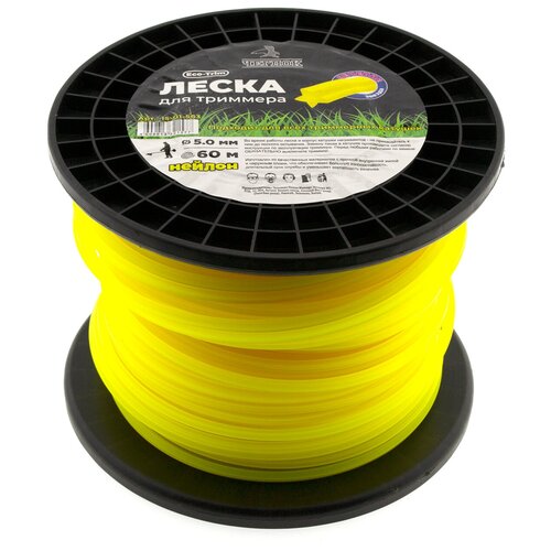 фото Леска для триммера звезда 5.0мм х 60м, чеглок