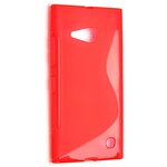 Чехол силиконовый для Nokia Lumia 730/Lumia 735 S-Line TPU (Красный) - изображение