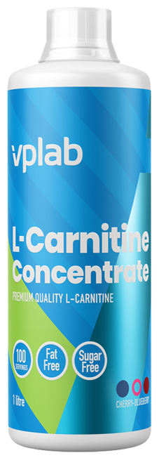 L-Carnitine Concentrate, 1000 мл, Cherry Blueberry / Вишня Черника