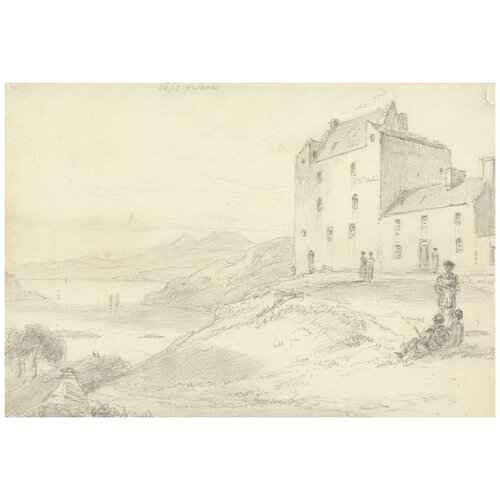 фото Репродукция на холсте крейгниш замок, юра уильям дэниелс 44см. x 30см. твой постер