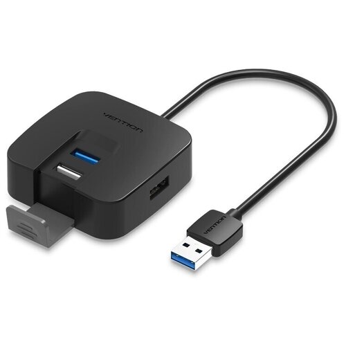 Концентратор Vention OTG USB 20 USB 30 на 4 порта Черный - 05м 120900₽