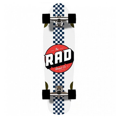 фото Комплект лонгборд rad checkers stripe cali cruiser 2021 white/navy