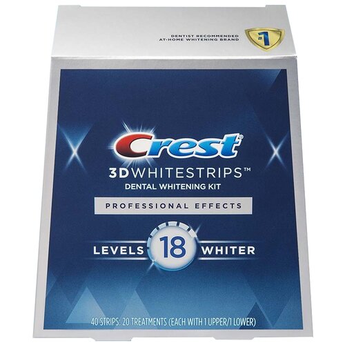 Crest отбеливающие полоски 3D Whitestrips Professional Effects 18 Levels Whiter (40шт)