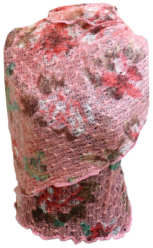 Палантин Crystel Eden, 180х60 см, розовый