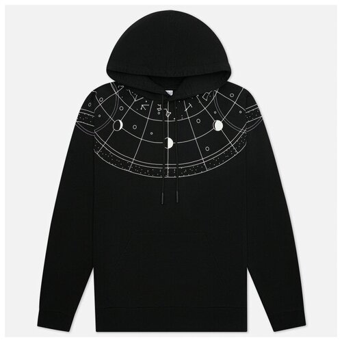 фото Мужская толстовка marcelo burlon semi astral regular hoodie чёрный , размер xl