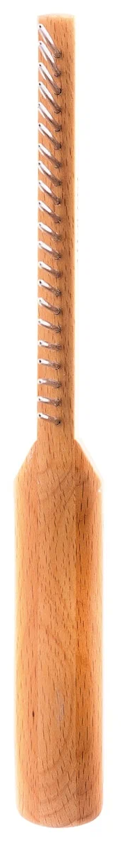 DeLIGHT расческа длиннозубая на деревянном основании с толстой ручкой 6,5 см. - фотография № 3
