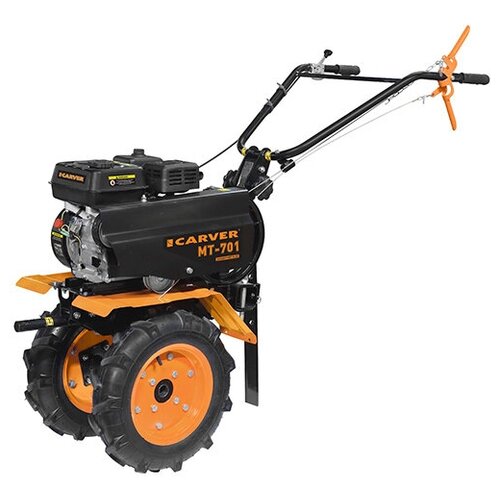 Мотоблок CARVER МТ-701 (7,0 л.с., передачи 2/2, рег.руль, фрезы, колеса 4,0*10) россия, Кадви