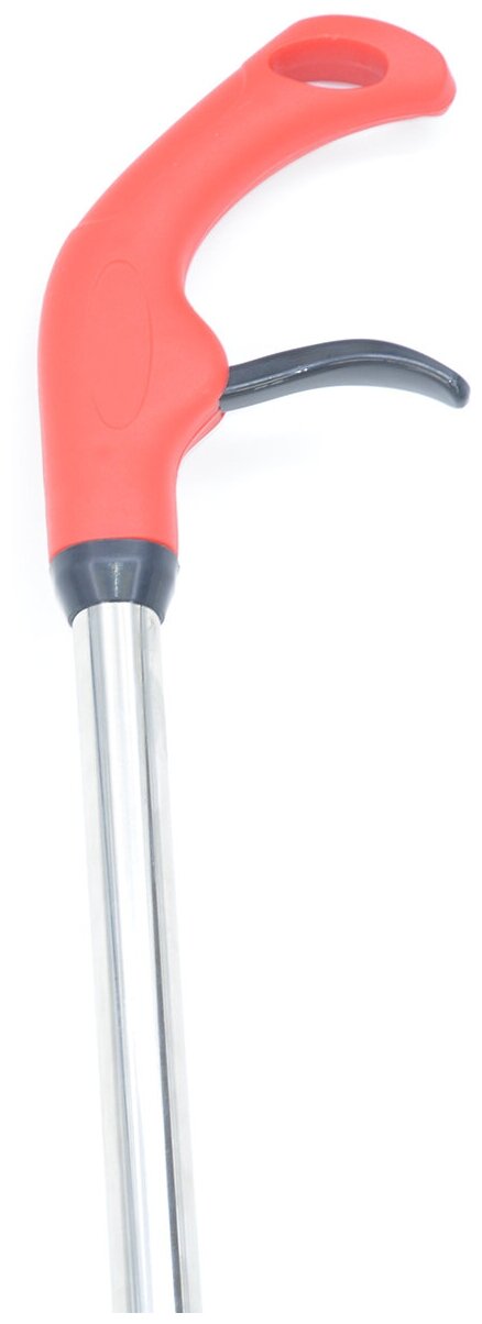 Швабра с дозатором воды на ручке и движущимися щётками, красный - фотография № 4
