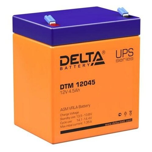 Аккумулятор UPS 12В 4.5А. ч Delta DTM 12045