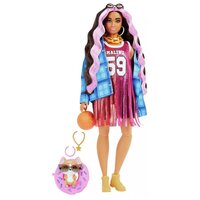 Кукла Barbie Extra Баскетбольный стиль, 29см, HDJ46 розовый