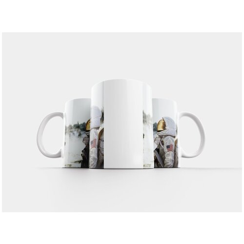 фото Кружка "космонавт, белый, соединенные штаты" 320 мл lotsprints