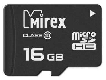 Карта памяти microSDHC MIREX 16GB (class 10)