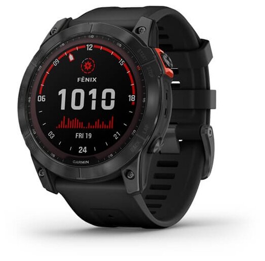 Умные часы Garmin Fenix 7X Solar Wi-Fi, черный