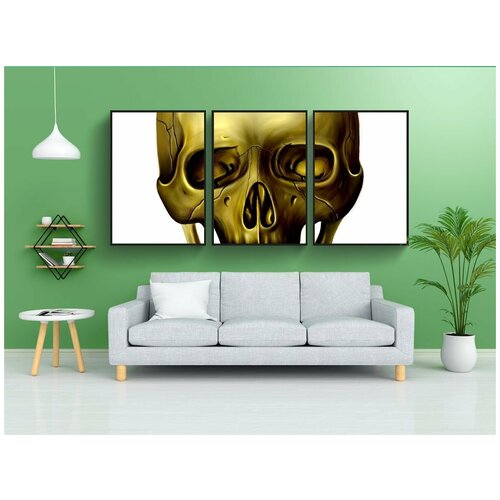 фото Набор модулных постеров для интерьера "медицина, череп, скелет" 60x90 см. в тубусе, без рамки lotsprints