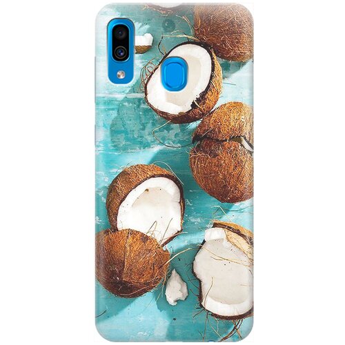 фото Re:pa накладка transparent для samsung galaxy a20 / a30 с принтом "кокосы"