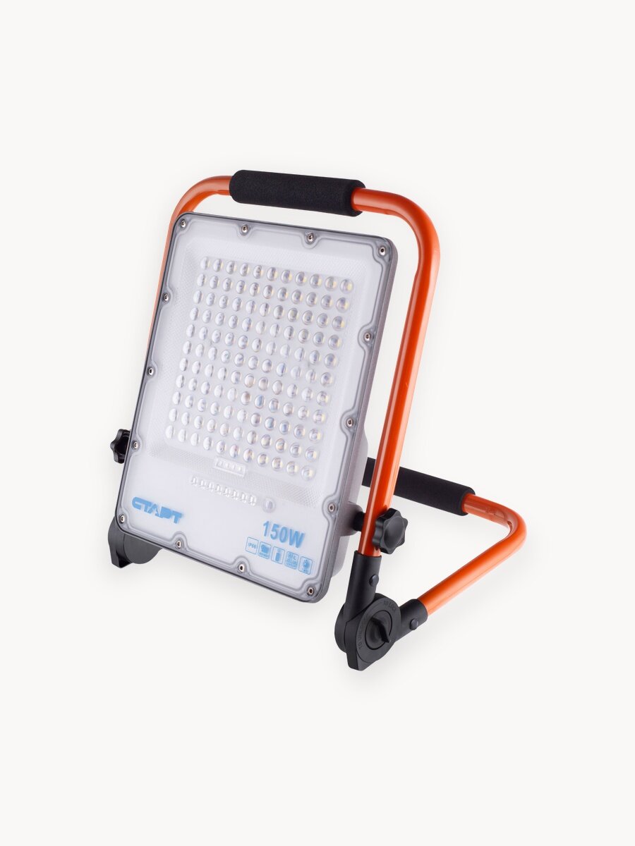 Прожектор аккумуляторный 150ВТ уличный светодиодный переносной старт, холодный белый свет