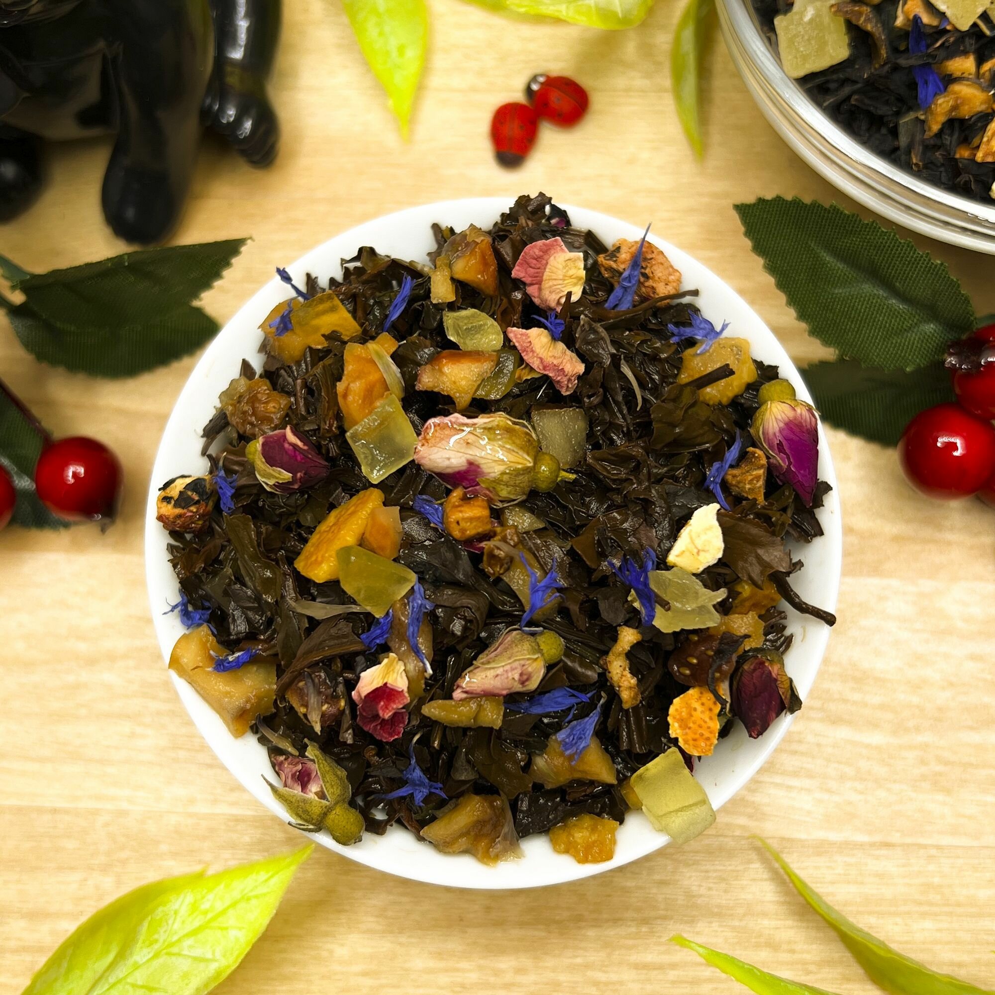 Индийский Черный чай с клубникой, шиповником и апельсином Достояние Петра Полезный чай / HEALTHY TEA, 50 гр