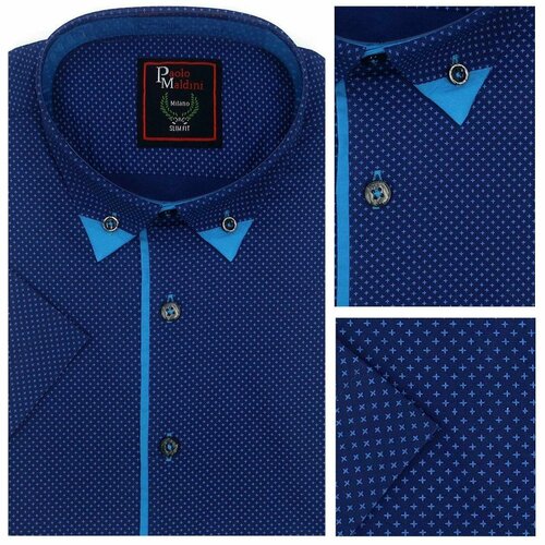 Рубашка Paolo Maldini, размер S, синий